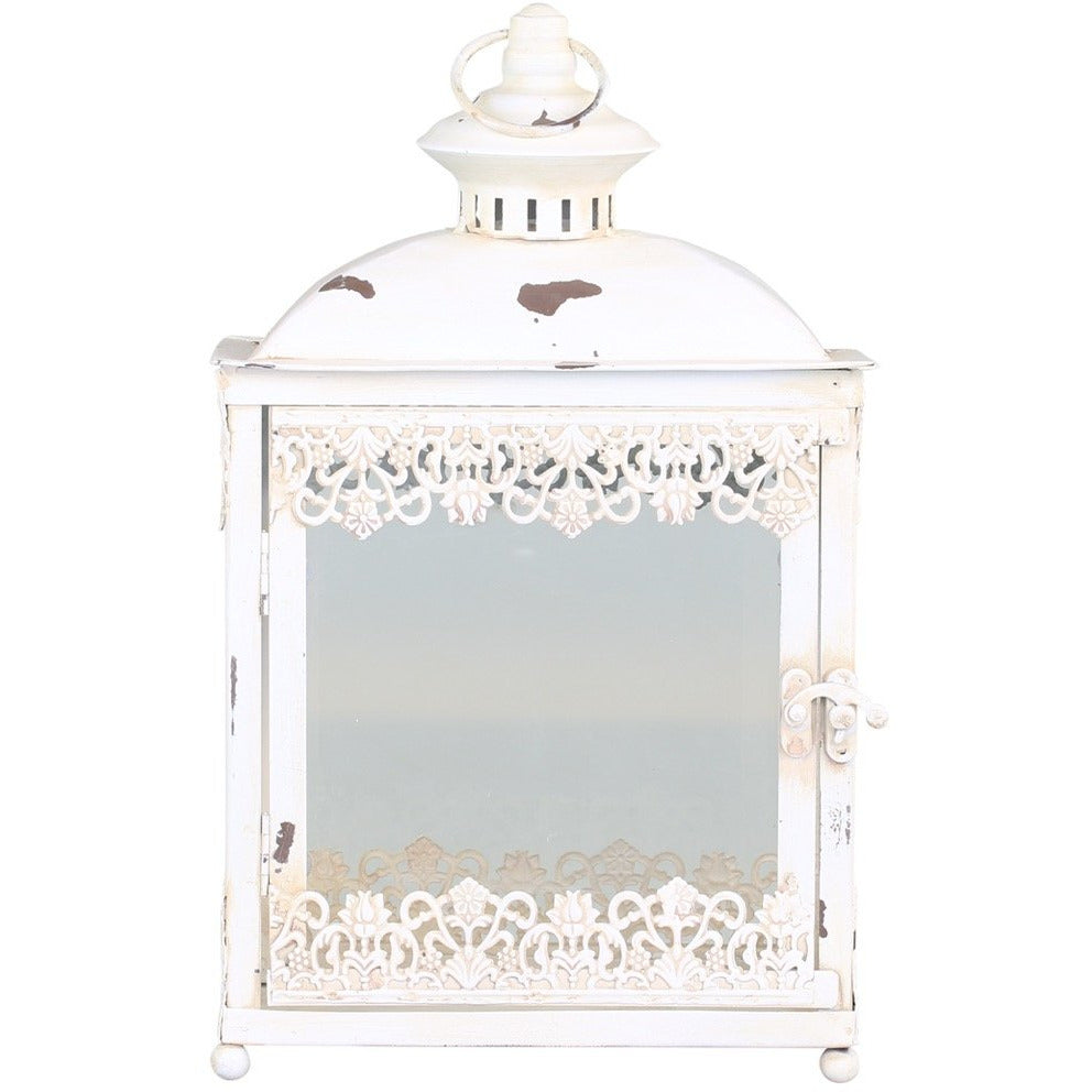 Antique Cream Vintage Lantern