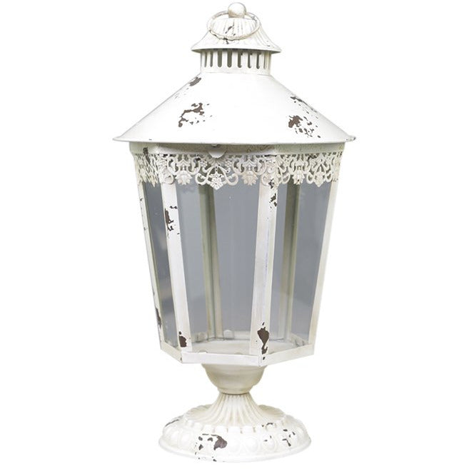 Chic AntiqueLantern on foot Large