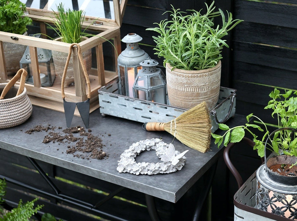 Antique Zinc Lantern, 10 Sided