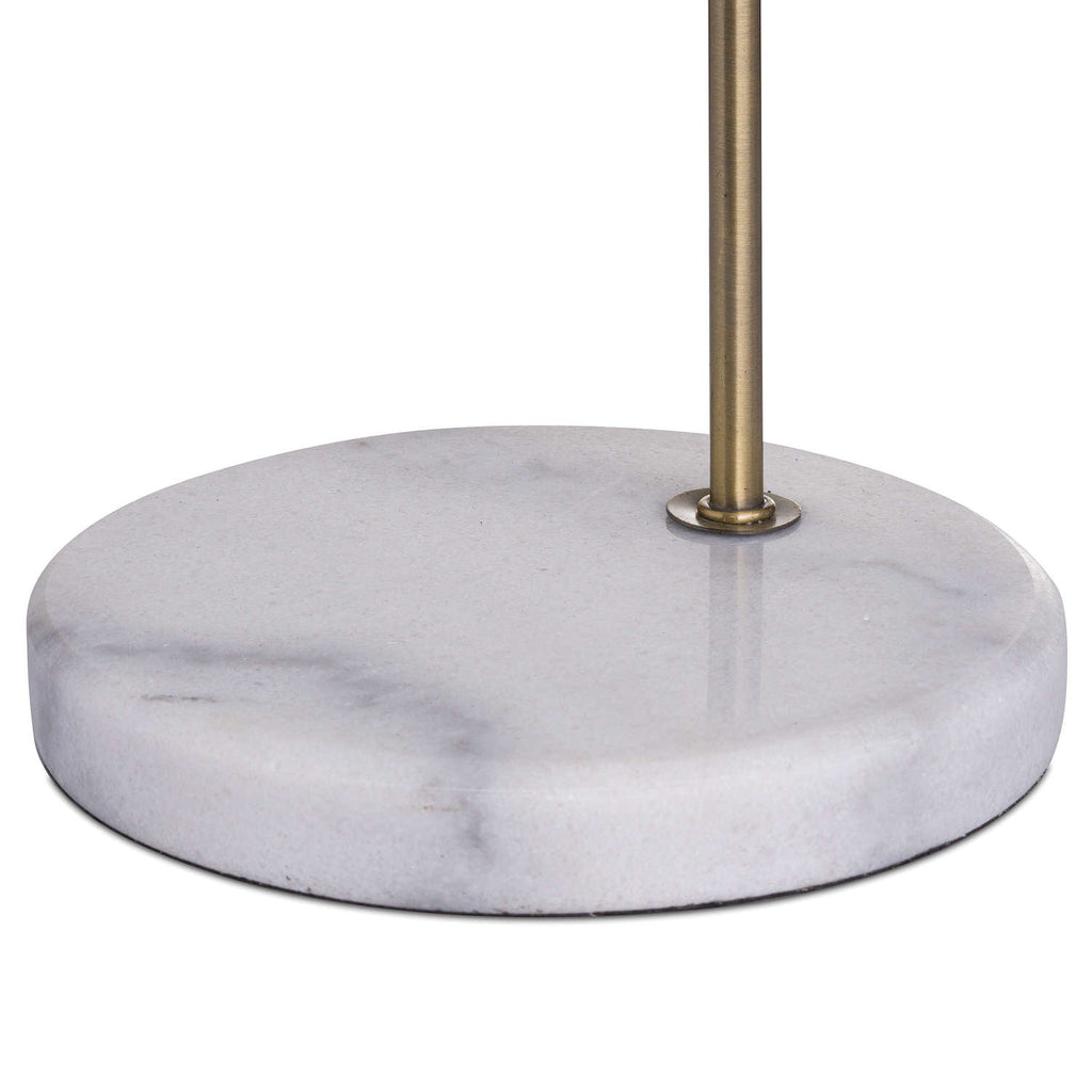 Hill 1975 Marble & Brass Industrial Adjustable Desk Lamp