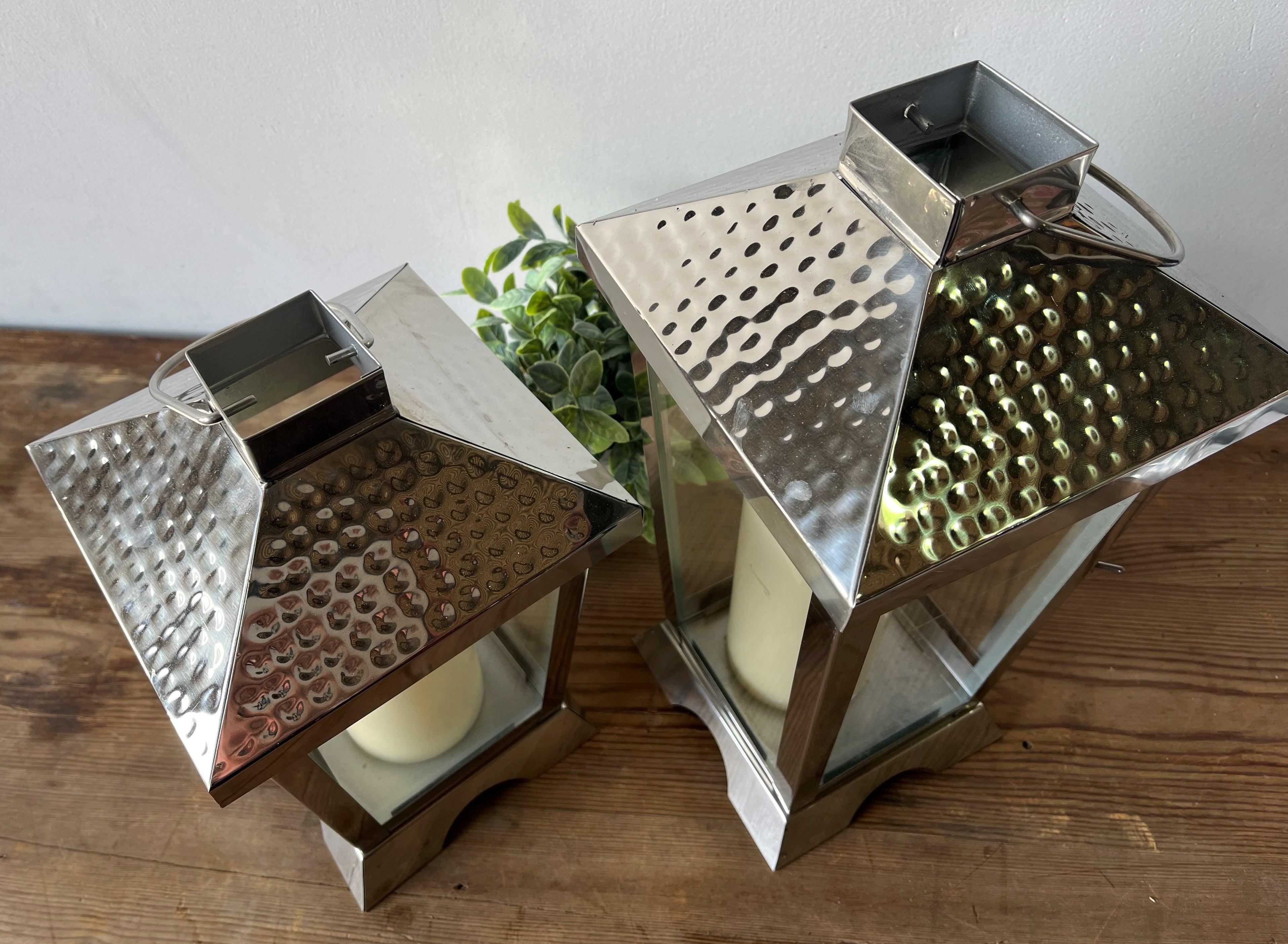 Neil Stainless Steel Hanging Lantern Medium